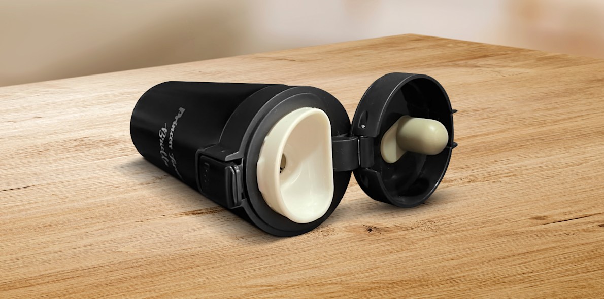 Vacuum insulated cup top